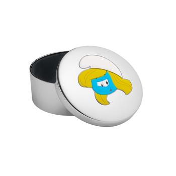 Forkromet smykkeskrin - Smølfine, fra Noa Kids