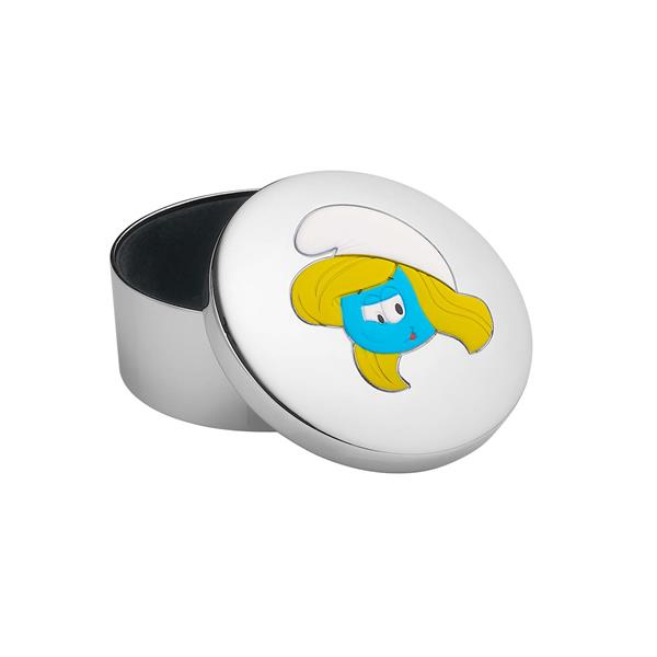 Forkromet smykkeskrin - Smølfine, fra Noa Kids