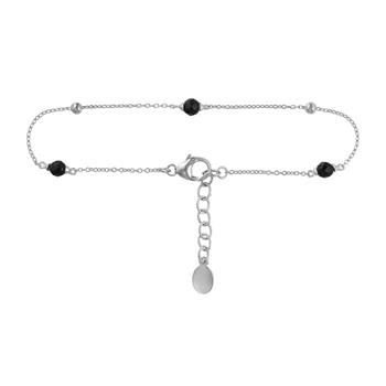 Armbånd i sølv med sort onyx, fra Blicher Fuglsang