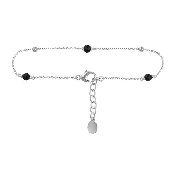 Armbånd i sølv med sort onyx, fra Blicher Fuglsang