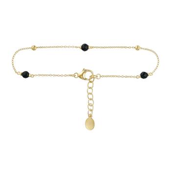 Armbånd i forgyldt sølv med sort onyx, fra Blicher Fuglsang