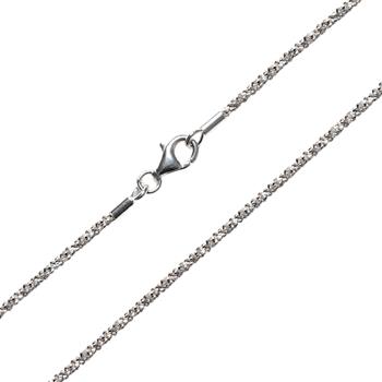 Armbånd eller halskæde - Rhodineret/925-DiamondCut=1,8mm  90cm, fra San - Links of Joy