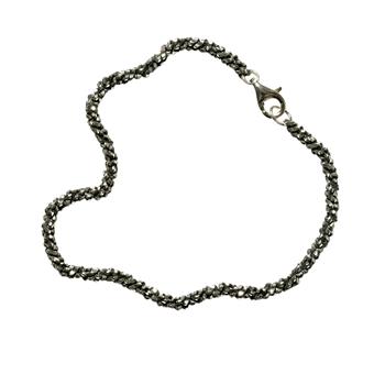 Armbånd & halskæde - Oxideret/925 DiamondCut= 2,8mm 80cm, fra San - Links of Joy