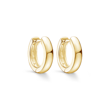 Sølv forgyldt creoler, fra Støvring Design