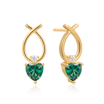 Sølvforgyldt ørestikker, fra Støvring Design