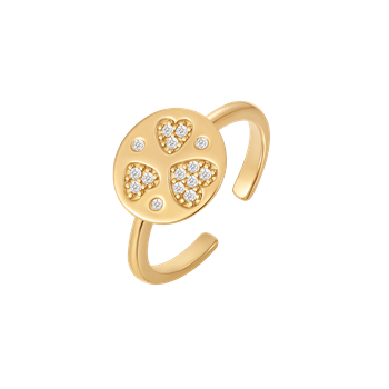 Sølvforgyldt ring, fra Støvring Design