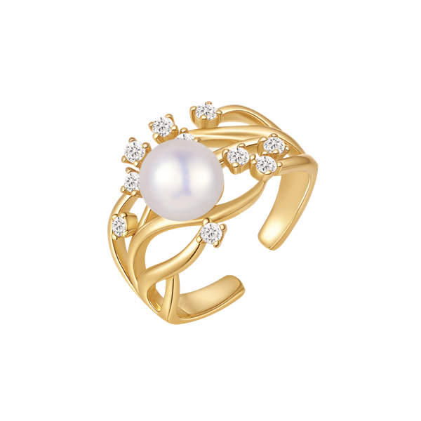 Sølvforgyldt ring, fra Støvring Design