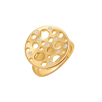 Sølvforgyldt ring, fra Støvring Design