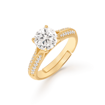 Sølvforgyldt ring, fra Støvring Design