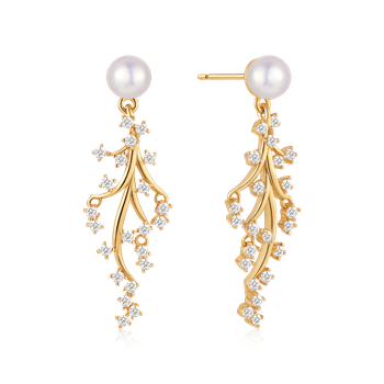 Sølvforgyldt ørehænger, fra Støvring Design