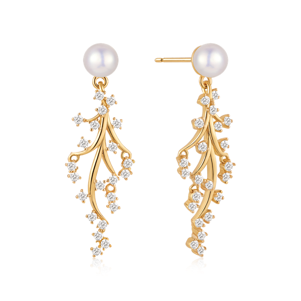 Sølvforgyldt ørehænger, fra Støvring Design