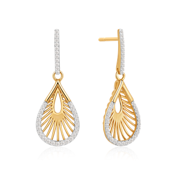 Sølvforgyldt ørehænger, fra Støvring Design