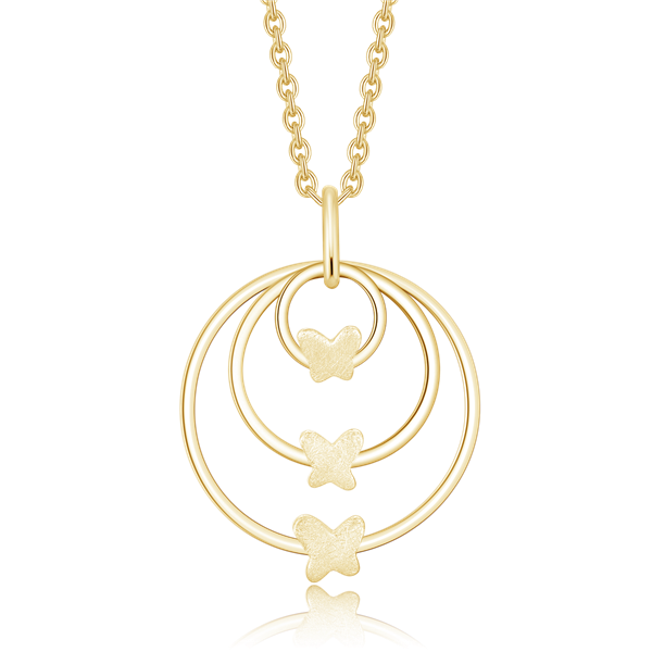 Sølvforgyldt collier, fra Støvring Design