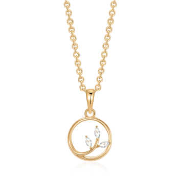 Sølvforgyldt halskæde, fra Støvring Design