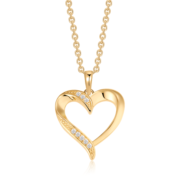 Sølvforgyldt halskæde, fra Støvring Design