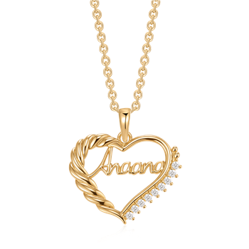 Sølvforgyldt halskæde, fra Støvring Design