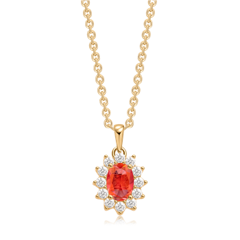 Sølvforgyldt halskæde, fra Støvring Design