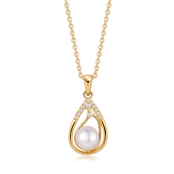 Sølvforgyldt halskæde, fra Støvring Design