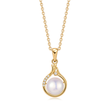 Sølvforgyldt halskæde, fra Støvring Design