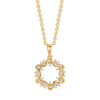 Sølvforgyldt halskæde, fra Støvring Design