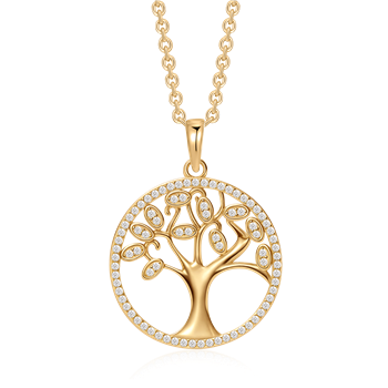 Sølvforgyldt halskæde, fra Støvring Design