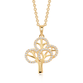 Sølvforgyldt halskæde, fra Støvring Design