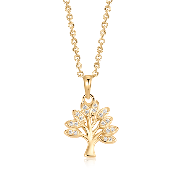 Sølvforgyldt halskæde, fra Støvring Design