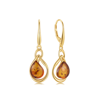 Sølvforgyldt ørehænger, fra Støvring Design