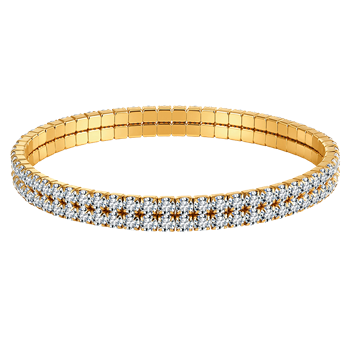 Stål forgyldt armbånd, fra Støvring Design