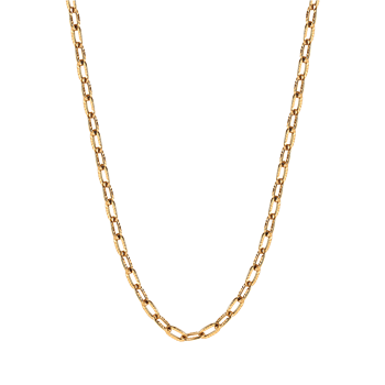 Stål forgyldt collier, fra Støvring Design