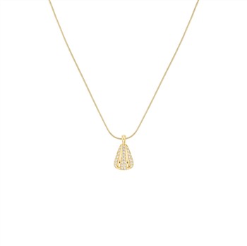 Rosefield Pave Striped Necklace JNPSG-J1231, fra Rosefield