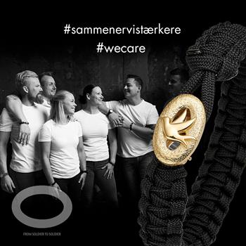 From Soldier to Soldier grønt armbånd med sølv lås 01