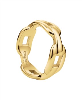 Rosefield Ridged Ring JRRR54G-J764, fra Rosefield