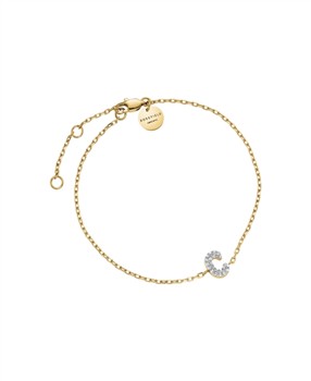 Rosefield Pave Letter C Bracelet JBMCG-J1103, fra Rosefield