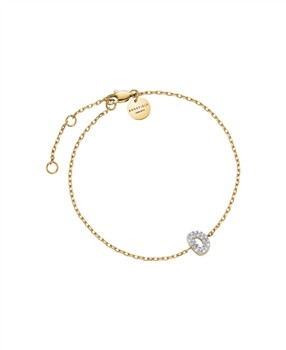 Rosefield Pave Letter D Bracelet JBMDG-J1104, fra Rosefield