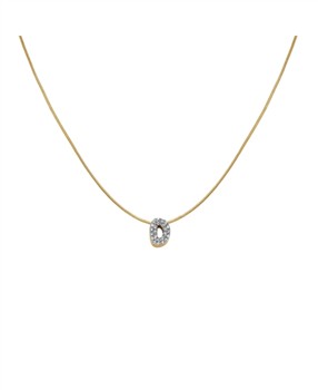 Rosefield Pave Letter D Necklace JNMDG-J1076, fra Rosefield