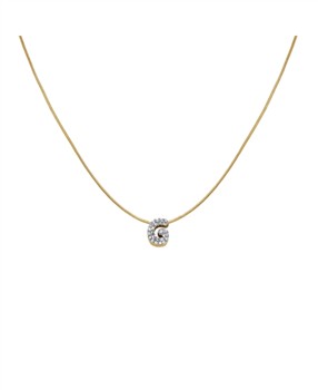 Rosefield Pave Letter G Necklace JNMGG-J1079, fra Rosefield