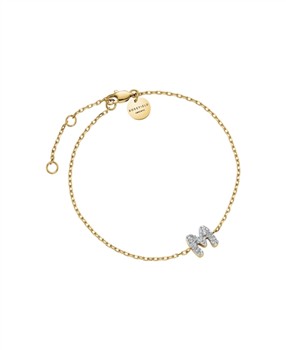 Rosefield Pave Letter M Bracelet JBMMG-J1113, fra Rosefield