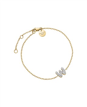 Rosefield Pave Letter W Bracelet JBMWG-J1123, fra Rosefield