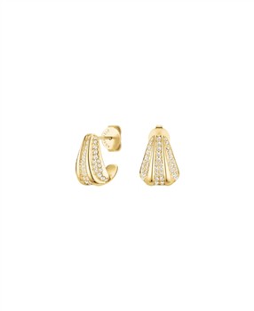 Rosefield Pave Striped Studs JEPSG-J1228, fra Rosefield