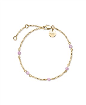 Rosefield Pink 5 Stone Bracelet JBPSG-J813, fra Rosefield