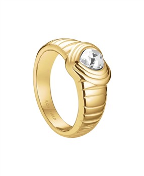 Rosefield Ridged Heart Ring JRWH52G-J994, fra Rosefield