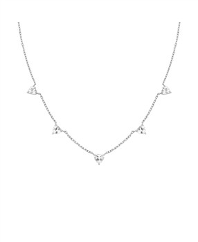 Rosefield Row of Hearts Necklace JNRHS-J1006, fra Rosefield