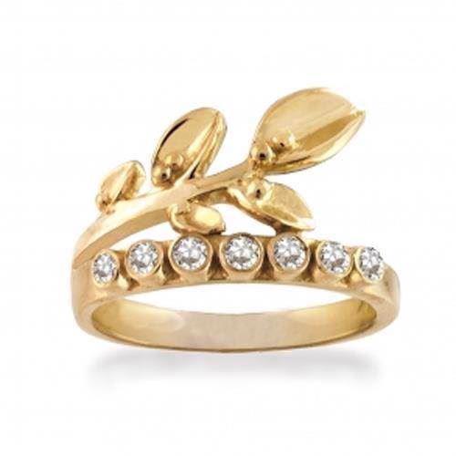 Image of Rabinovich White Beauty forgyldt sølv Fingerring Blank, model 61220370