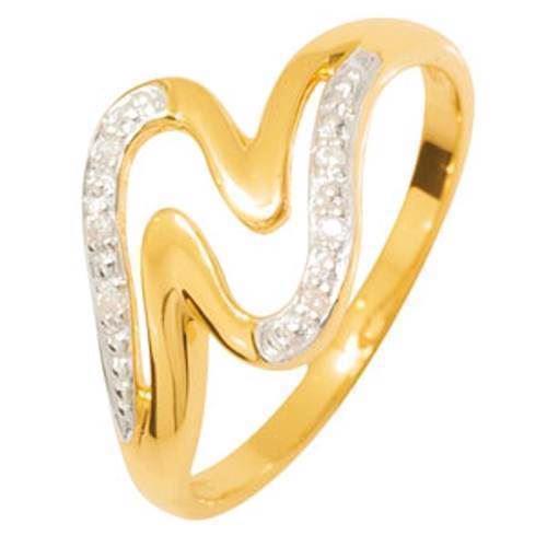 Image of Rødgulds ring med 6 diamanter