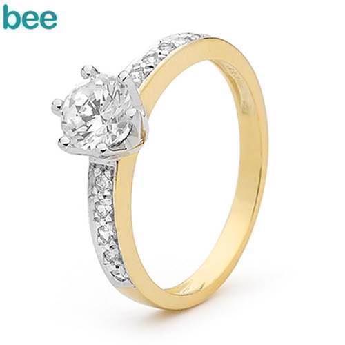 Image of Solitaire ring med 1 carat zirkonia
