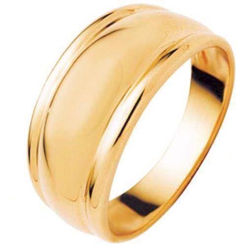 Image of Elegant guld ring i simpelt rundt design