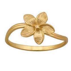 Image of Guld blomster fingerring*