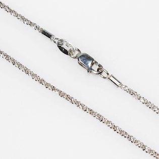San - Link of joy Diamond Cut sølv Halskæde blank, model DIA-1505
