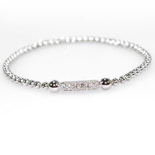 Image of San - Link of joy 925 Sterling sølv armbånd rhodineret, model EK-3505